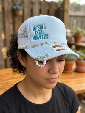 Simply Stitched - "He Still Does Miracles" Embroidered Foam Trucker Hat
